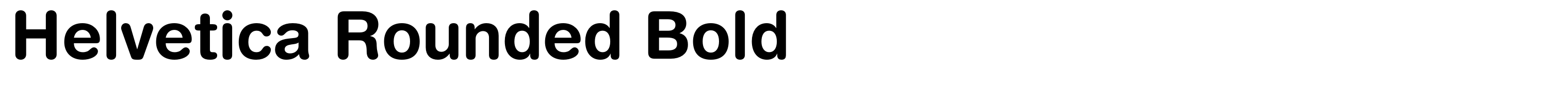 Helvetica Rounded Bold